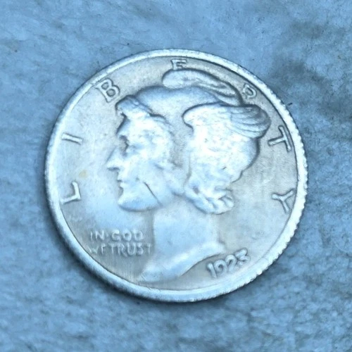 1923 Mercury Dime 10C Silver Circulated US Coin Uncertified Business Strike