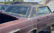 1966 Ford Galaxie 4-door Vinyl Top Moulding Trim Set Oem 66 Narrow 1966 Ford Galaxie 4-door Vinyl Top Moulding Trim Set Oem 66 Narrow