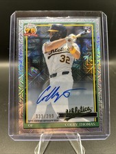2026 Topps Colby Thomas RC 1991 Chrome AUTO Refractor #033/299 ATHLETICS