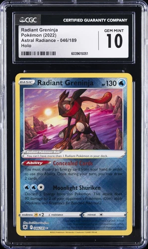 2022 POKEMON ASTRAL RADIANCE - HOLO #046/189 RADIANT GRENINJA CGC 10 GEM MINT