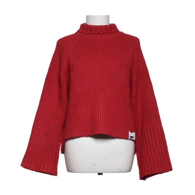 Khujo, Rollkragenpullover, Größe: S, Rot, Acryl/Wolle, Streifen #lDD