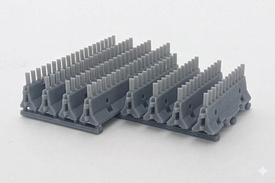 HO Scale 1/87 K Rails with View Blockers | Whistle Stop Models