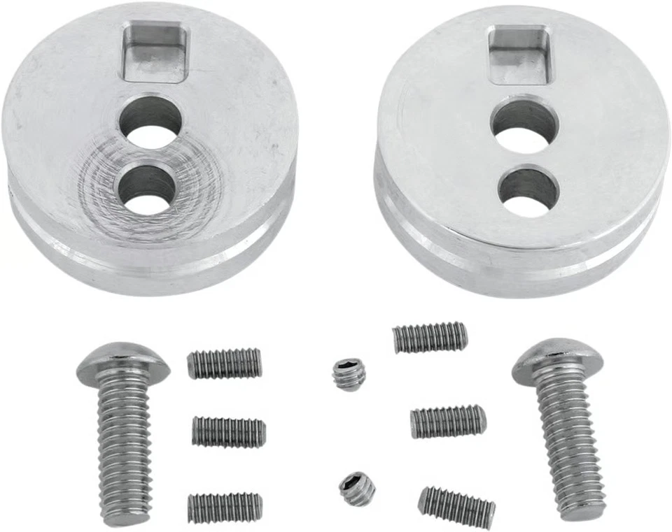 Insertos de reubicación de señal de giro cromados Show iluminación moto 55-122T Foto 2 de 4