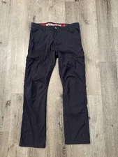 Wrangler ATG Pants Mens 36x32 Black Nylon Hiking Cargo All Terrain Gear