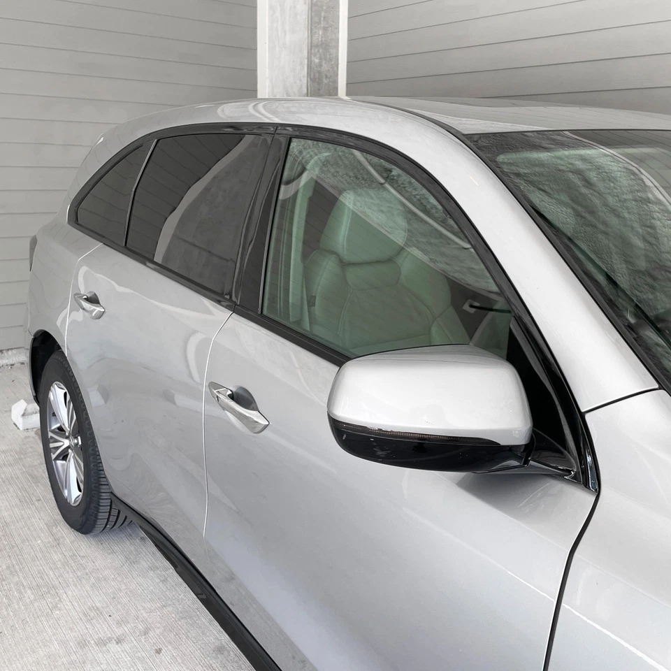 Vinilo oscurecido de eliminación de cromo para moldura de ventana Acura MDX 2014-20 Foto 4 de 4