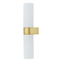 Up Down Wandleuchte Bad Metall Glas H:29,5 Cm IP44 Gold Wandlampe 2-Flammig