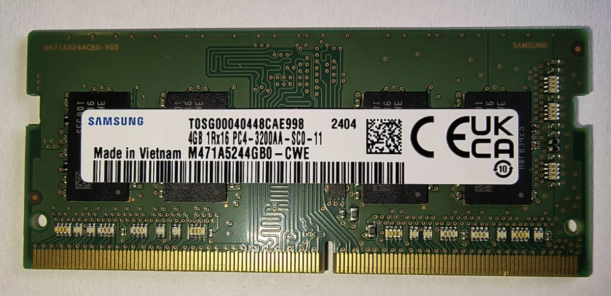 Samsung DDR4 SDRAM 4 GB Capacity per Module Memory (RAM) for sale