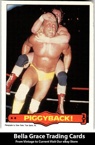 1985 O-Pee-Chee WWF Pro Wrestling Stars Series 2 Hulk Hogan #39 Piggyback!