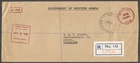 Samoa1968 Registered Official Airmail Cover Post Office Apia to Netherlands