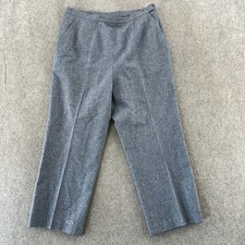 VTG Pendleton Pants Womens 30 Gray Pure Wool Flat Front Dress Atttire USA 90s