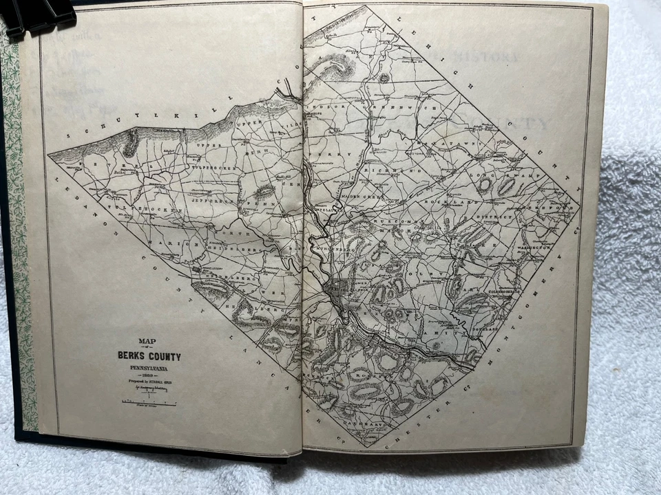 1889 SCHOOL HISTORY OF BERKS COUNTY IN PENNSYLVANIA Montgomery Education Settler - Image 2 of 4