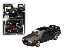 MINI GT MGT00087 Nissan Skyline GT-R (R32) RHD W/BBS LM Wheels Carbon Hood Black