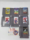 Vintage Nintendo Lot of 7 NES Bases Loaded 1 - 2 & 3 Baseball Lot