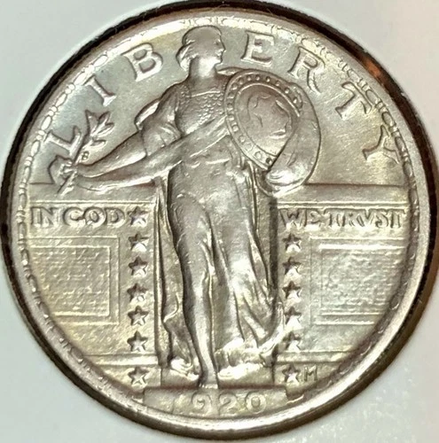 1920 Standing Liberty Quarter Type 2 AU+++