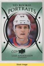 2018-19 Upper Deck UD Portraits Rookies Green Lias Andersson #P-49 READ 0nr3