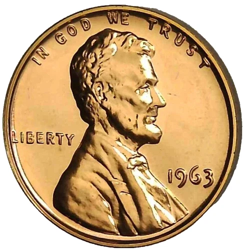 1963-P Lincoln Memorial Cent — photo from the most recent tracked eBay sale