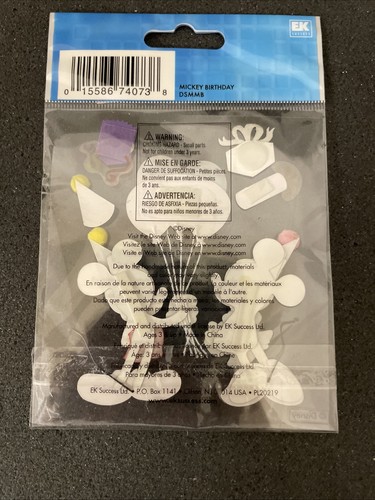EK Success Jolee’s Boutique Disney Mickey Mouse Dimensional Birthday Stickers - Afbeelding 4 van 8