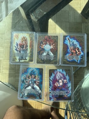 Dragon ball Super fusion world 2nd Anniversary All Set Of 5 Gold Energy Maker