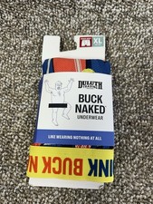 Duluth Men's Buck Naked Pattern Boxer Briefs Sz XL Blue Red New