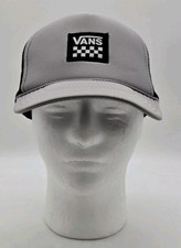 VANS Trucker Hat Snapback Gray Black Mesh Back Cap Skate Logo OTTO