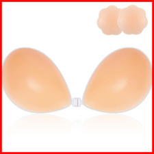 Rekuu Strapless Push Up Sticky Bra Reusable Invisible Adhesive Silicone