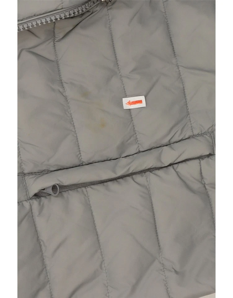 Chaqueta acolchada con capucha para hombre INVICTA UK 38 gris medio DU10 Foto 4 de 4