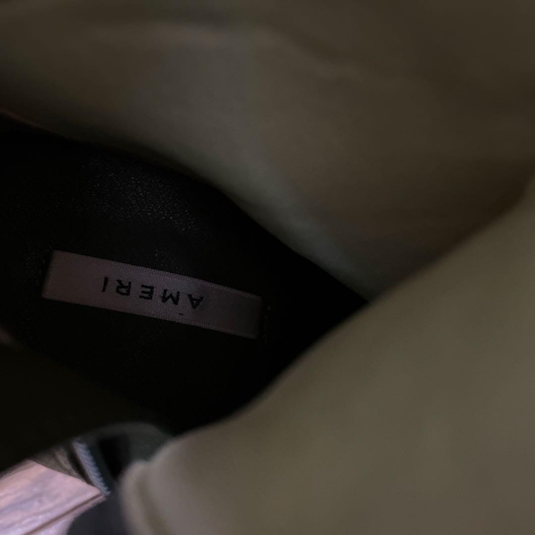 Ameri VOLUMINOUS TOE PLATFORM BOOTS Khaki 23.5cm - image 5