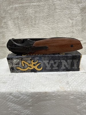 BROWNING 0287C Liner Lock Thumb Assist Pocket Knife w/Clip ROSEWOOD (NIB)