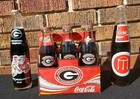 1980-2002 Ga. Bulldogs + University 8 +10 Oz. Coca-Cola Full Bottles + Mint Caps — photo 1