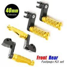 1.5 inch Extended Front Rear Footrests R-FIGHT For ER-6N 09 10 11 12 13 14 15 16