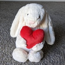 Bashful Red Love Heart Bunny - Small Jellycat | Jelly Journal