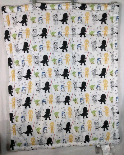 Lambs & Ivy Star Wars Classic Crib Bedding Quilt & Fitted Sheet Toddler Bed Yoda - Afbeelding 4 van 5