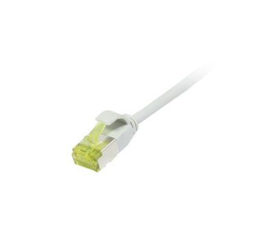 Patchkabel RJ45, CAT6A 500Mhz, 3m, grau, U/FTP, slimline rund d=3,8mm, TPE/LSZH(