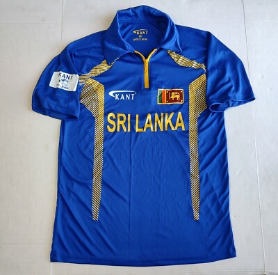 Sri Lanka National Team Cricket Jersey XL Blue Kant 1/4 Zip Collared Adult 