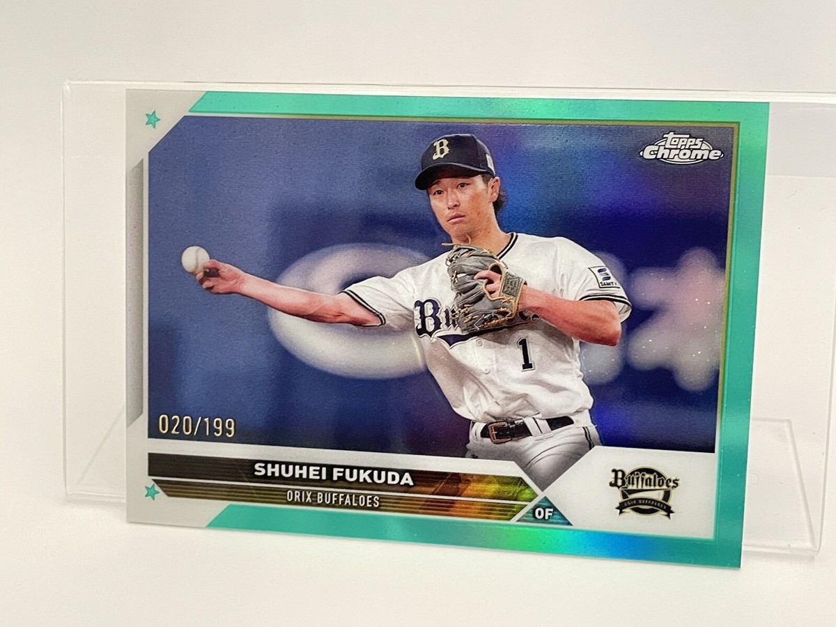 Shuhei Fukuda 2023 Topps Chrome NPB #134 /199 Refractor Orix