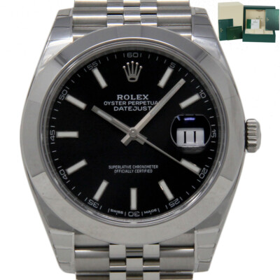 Rolex New Datejust 41 126300 Steel 41mm Black Dial 2020 Box/Paper/5YrWTY #RL412
