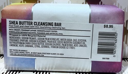 X3 AMONG THE CLOUDS Bath & Body Works Bar Shea Butter Cleansing Soap - Picture 3 of 3