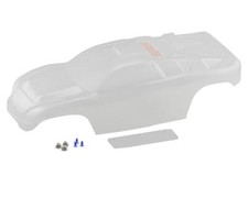 Traxxas 3714 Body, Rustler clear, requires painting /window, lights decal sheet
