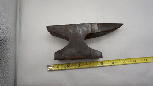 SOLID IRON 7" / 4 Lb MINIATURE ANVIL BLACKSMITH JEWELER WATCHMAKER - Picture 4 of 5