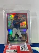 2023 Bowman Chrome Prospects #BCP-112 Ronny Simon RED Refractor 2/5 Pirates