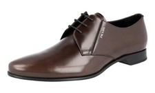 PRADA Leather Derby Dress Shoes - 2EC125 - Brown Pointed - NEW -  US 13 EU 46