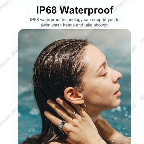 Smart Ring IP68 Waterproof Finger Ring Monitor Heart Rate Fitness Tracker Health - Afbeelding 5 van 20