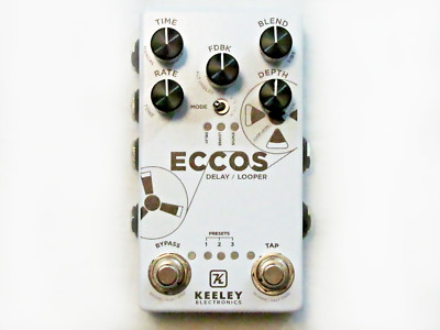Used Keeley Eccos Tape Delay Looper Guitar Effects Pedal