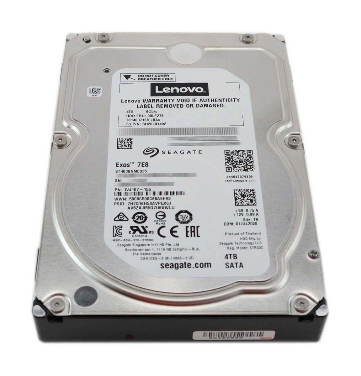 Lenovo Seagate 3.5インチHDD 4TB Lenovo Seagate Exos 7E8 4TB ST4000NM0035 3.5