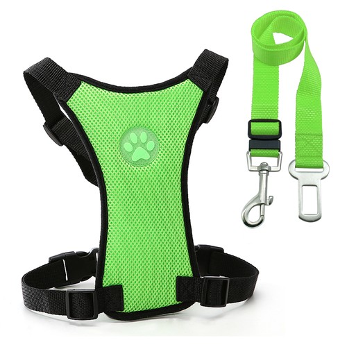 Mesh Cat Dog Pet Seat belt Clip for Car Vehicle Adjustable Harness Lead to Large - Picture 14 of 24