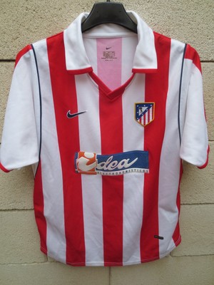 Chemise Rétro Athletico Madrid Coton - Taille S - Avec Boîte - Collection Vintage - Neuf Ou Occasion Rare
