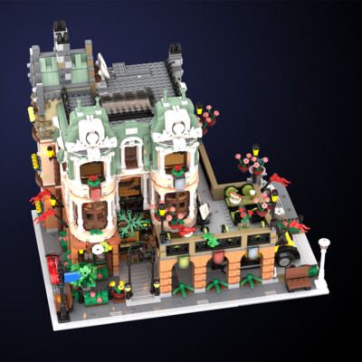 Garden Palace Restaurant with Interior Modular Building 4552 teile Spielzeug