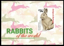 ANTIGUA 3616i - Fer de Marbourg Rabbit "Imperf Souvenir Sheet" (pb60352)