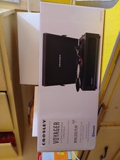 Crosley Voyager 3-Speed Portable Turntable Record Player /Bluetooth / Black
