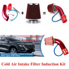 Car Cold Air Intake Filter Induction Set Pipe Power Flow Hose System Accessory